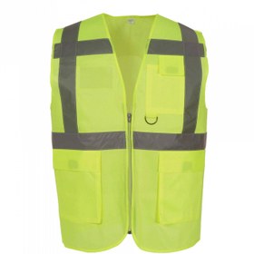 Resim Vexo Evident Motosiklet Reflektör Yelek Neon Sarı L 