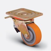 Resim Emes Ed01 Vkp 100f Döner Tablalı Döküm Frenli Teker 100 mm 350 kg 