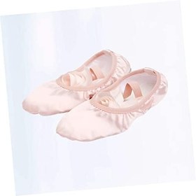Resim Kadınlar Için 3 Dans Ayakkabıları Kadınlar Için Dans Topuklu Bayan Düz Bale Ayakkabısı Bağcıklı Yoga Ayakkabıları Bayanlar Terlik Bale Terlikleri Kızlar Düz Ayakkabılar Kız 