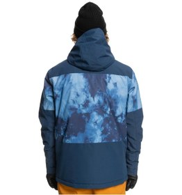 Resim Quiksilver Eqytj03339 - Mission Printed Block Erkek Snowboard Kayak Montu Mavi 
