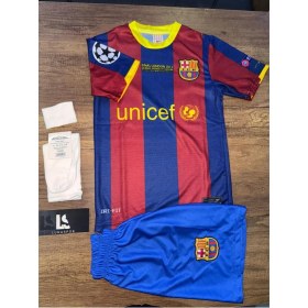 Resim Barcelona 2011 Sezon Şampiyonlar Ligi Neymar Jr Retro Bordo Çocuk Forması 4lü Set Çorap+Biliklik Hediye 