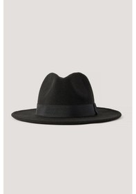 Resim Erkek Fedora Kışlık Fötr Şapka 