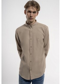 Resim Loft Regular Fit Erkek Gömlek Lf2030872 Bej 