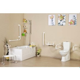 Resim Primanova Kaymaz Banyo Taburesi Cappadocia Beyaz 