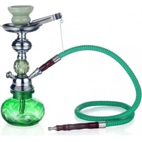 Resim Küçük Boy Nargile Takımı - Yeşil ( Lisinya ) 