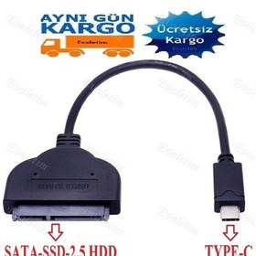 Resim Type-C Usb To 2.5 Inç Sata 4394P Ssd Hdd Hard Disk Kablosu 3.0 3. 