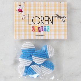 Resim Loren Crafts 8'li Desenli Düğme - 1085 
