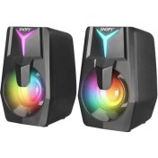 Resim Lidyahan Store Snopy Snopy SN-X22 Style 2.0 Multimedia LED Işıklı 3W*2 Siyah USB Gaming Speaker Hoparlör 