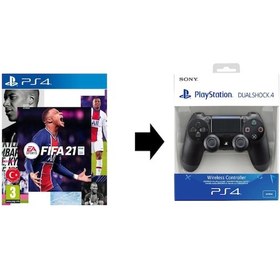 Resim Fifa 21 PS4 Oyun + Sony Dualshock PS4 Oyun Kolu 