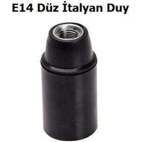 Resim E14 Duy İtalyan Duy Düz 50 Adet 