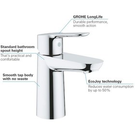 Resim Grohe Bauedge S-Boyut Lavabo Bataryası Krom 23330000 