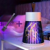 Resim USB ile Çalışan Sessiz Sivrisinek Öldürücü Lamba ve Gece Işığı - Ev & Yatak Odası için Elektrikli Böcek Tuzağı, PP Malzeme, Pilsiz, Sinekler & Sivrisineklere Karşı Etkili, Göz Alıcı Tasarım 
