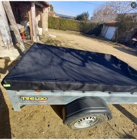 Resim Willowhaven Sıcak Satış 82x45 İnç Gümüş Rengi Oxford Kumaş Kamyon Ve Römork Yatak Örtüsü 