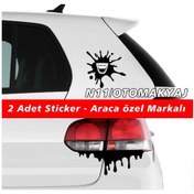Resim Dacia Dokker Sticker 2Adet Kapı Far Tampon Bagaj Stickerı 