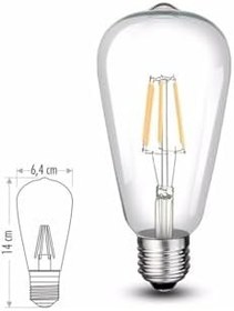 Resim Cata 8 Watt Filamanet Led Ampul Ct-4353 6400 K (beyaz Işık) 