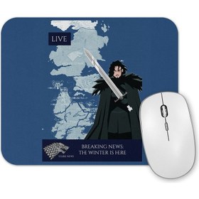 Resim Baskı Dükkanı Winter Is Here Mouse Pad 