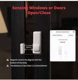 Resim Switchbot Contact Sensor. Kapı ve Pencere Sensörü. Kablosuz 