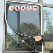 Resim Pencere için elektriksiz 1 adet sivrisinek ağı - Kolay kurulum yapışkanlı pencere ekranı ağı - Sivrisinek kovucu veya sterilizasyon özellikleri olmadan böcek barajı dolumu 