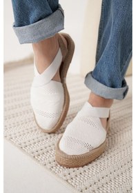 Resim Rosa Kadın Beyaz Espadril Ayakkabı Beyaz 