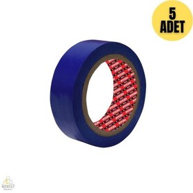 Resim Elektrik Bandı İzole Bant Mavi 5adet 