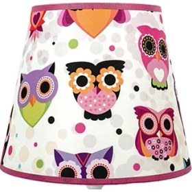 Resim Şenay Aydınlatma Çocuk Odası Masa Lambası Kumaş Abajur - Baykuş 