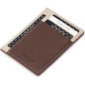 Resim Kahverengi Deri Unisex Kredi Kartlık - S1KK00001676-V0G 