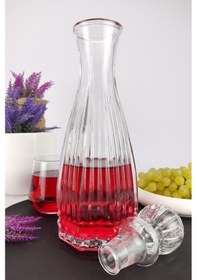 Resim Digithome Linea Cam Kapaklı Su Ve Meşrubat Sürahisi Karaf Şişe 750 Ml - Ln.kır.011.00.000 