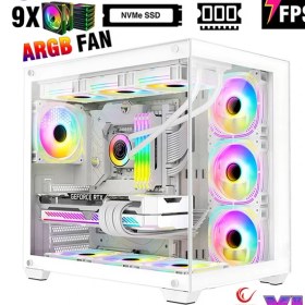 Resim Zeiron Mirage X50 Pro White Ryzen 7 5700X 32GB 1TB M.2 SSD RTX5060 Sıvı Soğutmalı Oyuncu Bilgisayarı 