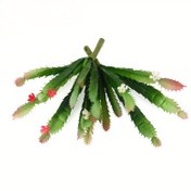 Resim Gerçekçi Yapay Kaktüs Çiçekli Bitki - Bakımı Kolayı, Su Geçirmez ve Lekeye Dayanıklı Kırmızı Çiçek Detallı Yeşil Kaktüsler, Ev ve Ofis İçin Canlı Görünümlü Dekorasyon, Doğum Günü Hediyesi - Sulama Gerekmez!, İç Mekan Yeşillik, Süs Yaprakları, Uzun Ömürlü Tasarım, Yapay Sukulent, Ofis Çalışanlar İçin 