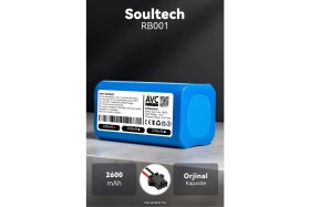 Resim Soultech RB001 2600MAH Robot Süpürge Bataryası - Maksimum Ömür, Güvenli Şarj Koruması 