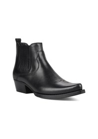 Resim Footcourt Siyah Erkek Kovboy Botu (Foot) 