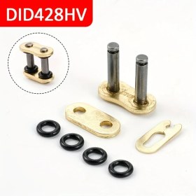 Resim Tongdashop 428hv Ağır Hizmet Motosiklet Zincir Kilidi Bağlantı Pimli O-ring Zincir 