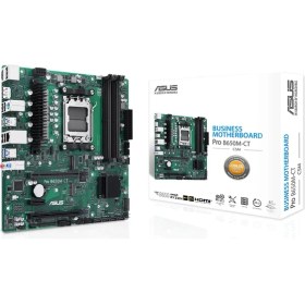 Resim Asus Pro B650M-CT-CSM AMD B650 AM5 DDR5 6400 2xDP HDMI Çift M2 USB3.2 TPM mATX (Pro B650M-CT-CSM)Anakart 