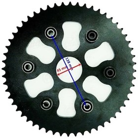 Resim Yuki 250 Izci Cross Arka Dişli 428-56T Iç 45 Mm 6 Takozlu 