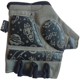 Resim SARİSSA BİSİKLET Raptor Çocuk Eldiveni Kısa Parmak Çocuk Bisiklet Eldiveni Silikon Jelli Roket Desenli M Beden 