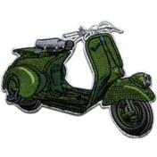 Resim Kumaş Patch Vespa Desenli Yeşil / Vespıssımo 