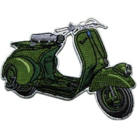Resim Kumaş Patch Vespa Desenli Yeşil / Vespıssımo 