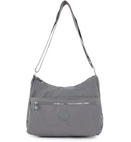 Resim Sanmorris Kadın Suya Dayanıklı Kumaş 5 Gözlü Çapraz Askılı Bej Okul Seyahat Ve Omuz Çantası 3051 Gri 