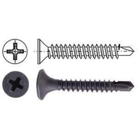 Resim Meridyen 3,5x35 Matkap Uçlu Alçıpan Vidası 1000 Adet - Elm-01-294250 1 x 1 