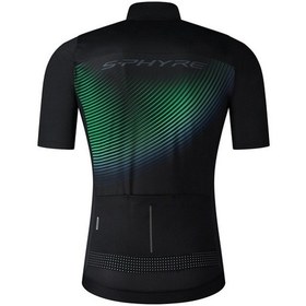 Resim Shimano S-phyre Kısa Kollu Printed Kışlık Rüzgarlık Ceket Black/green M Siyah 