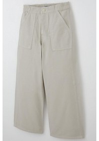 Resim Breeze Kız Çocuk Gabardin Pantolon Geniş Paça Beli Lastikli 5-9 Yaş, Taş Taş 