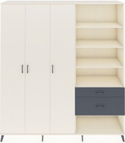 Resim Hyperion Dolap 16 Raflı 2 Çekmeceli 3 Kapaklı 220x44x243 Aytaşı-aytaşı/antrasit Çok Renkli 