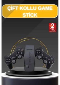 Resim Game Stick El isi 2.4g Kablosuz Çift Kol Oyunlar 4k Game Stick 3500 Oyunlu i Uyumlu 