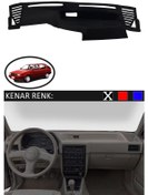 Resim Torpido Koruma Halısı Siyah Kenar Renk Siyah Hyundai Excel İle Uyumlu 