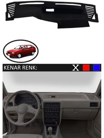 Resim Torpido Koruma Halısı Siyah Kenar Renk Siyah Hyundai Excel İle Uyumlu 