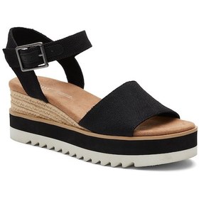 Resim Sandalet Kadın 10017856 Toms Dıana Heavy Canvas Sandal Black Siyah 