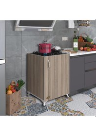 Resim Kenzlife ocak dolabı kamuran crd 85*60*56 hazır mutfak ankastre gömme ocak için arkalıksız 