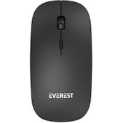 Resim Everest SM-12 Kablosuz Mouse Slim Siyah 