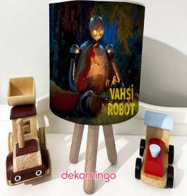 Resim dekomingo Vahşi Robot Desenli Bebek Çocuk Odası Masaüstü Abajur 
