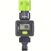 Resim RainPoint Dijital Su Akış Ölçer, IPX5 Su Geçirmez Hortum Su Ölçer, Dış Mekan Bahçesi için Tüketim ve Su Akış Hızı Ölçer, Hızlı Bağlayıcılar ile, 3/4" Boru Çapları, Plastik Malzeme, Düğme Pil, Şarj Edilemez, Bahçe Hortumu İzleme | Dijital Su Akış Ölçer | Dayanıklı Plastik Yapı, Su Akış Ölçer 
